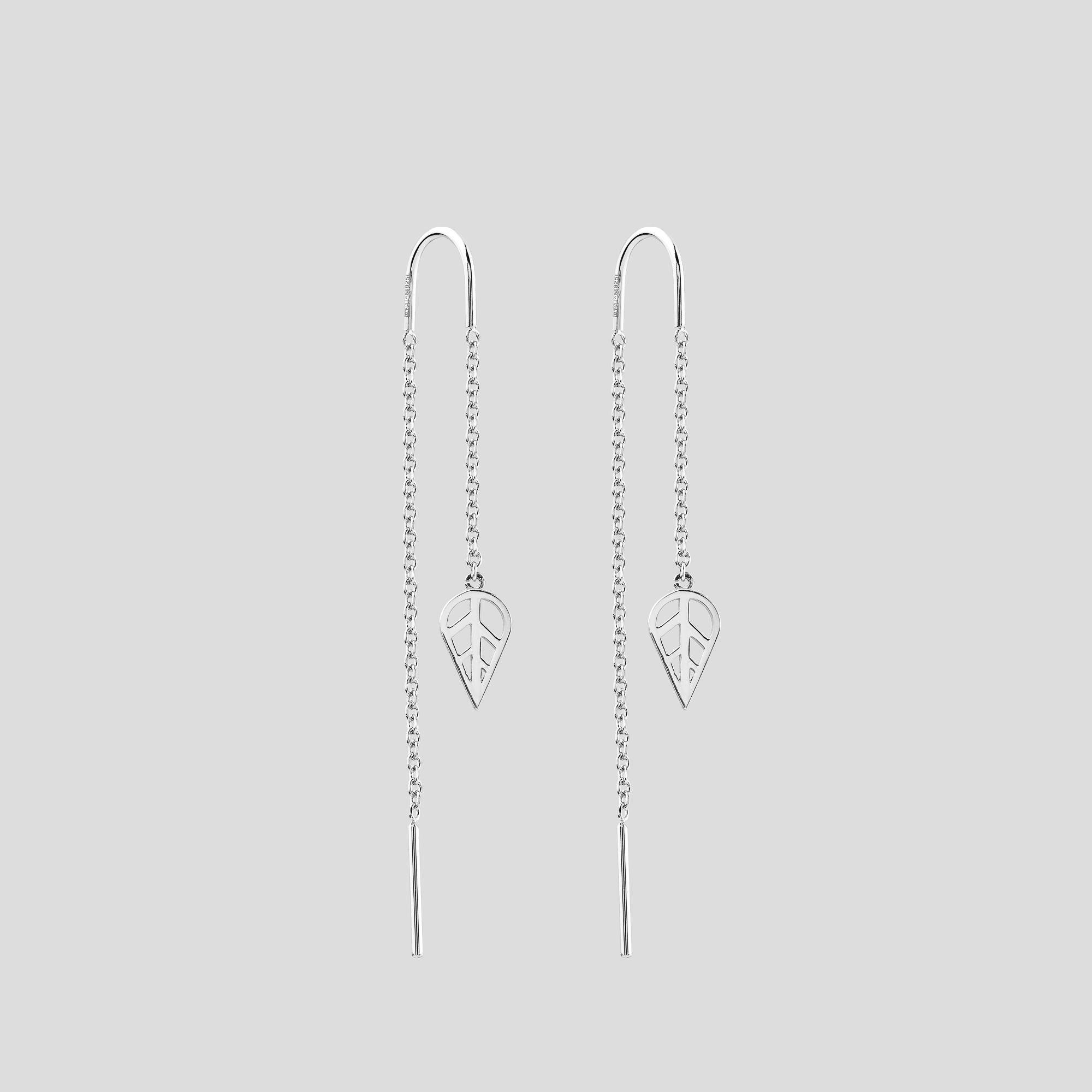 Серебряные серьги Minimal Природная грация (16907) Серебряные серьги Minimal Природная грация (16907)