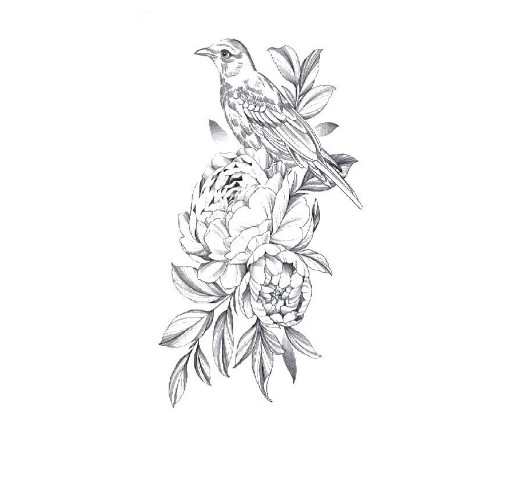 Тату тимчасове водостійке 3D велике Пташка HD-27 17х8 см (4506337) Тату тимчасове водостійке 3D велике Пташка HD-27 17х8 см (4506337)