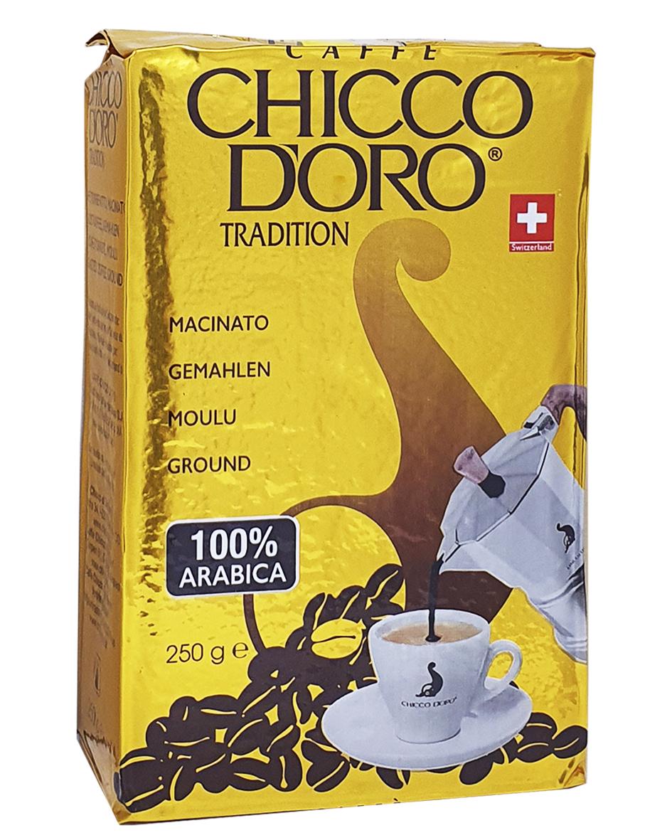 Кофе молотый Chicco D'oro Тradition 100% arabica 250 г (52119)