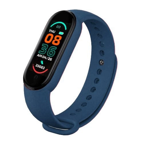 Фітнес-браслет FitPro Smart Band M6 Bluetooth 80 mAh Blue (tf4612) - фото 1