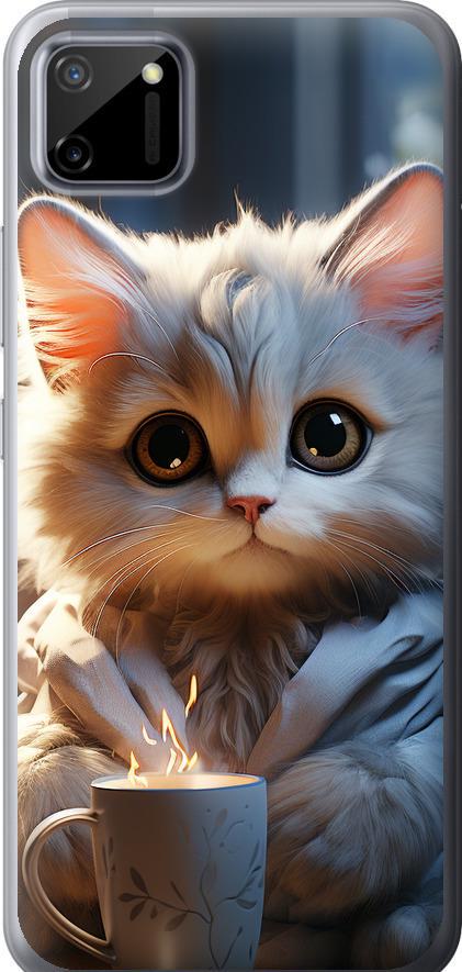 Чехол на Realme C11 2020 White cat (5646t-2031-42517) Чехол на Realme C11 2020 White cat (5646t-2031-42517)