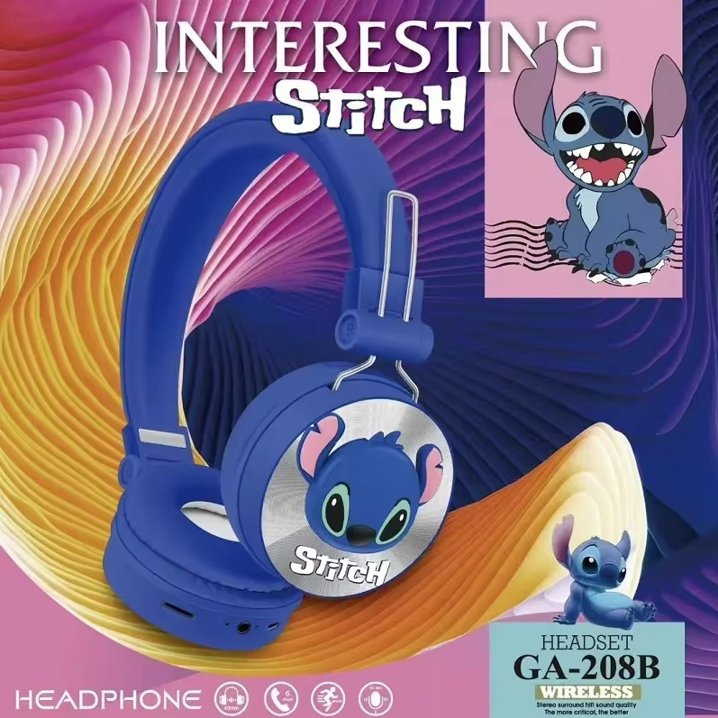 Наушники беспроводные Bluetooth Disney Stitch (GA208B) - фото 3