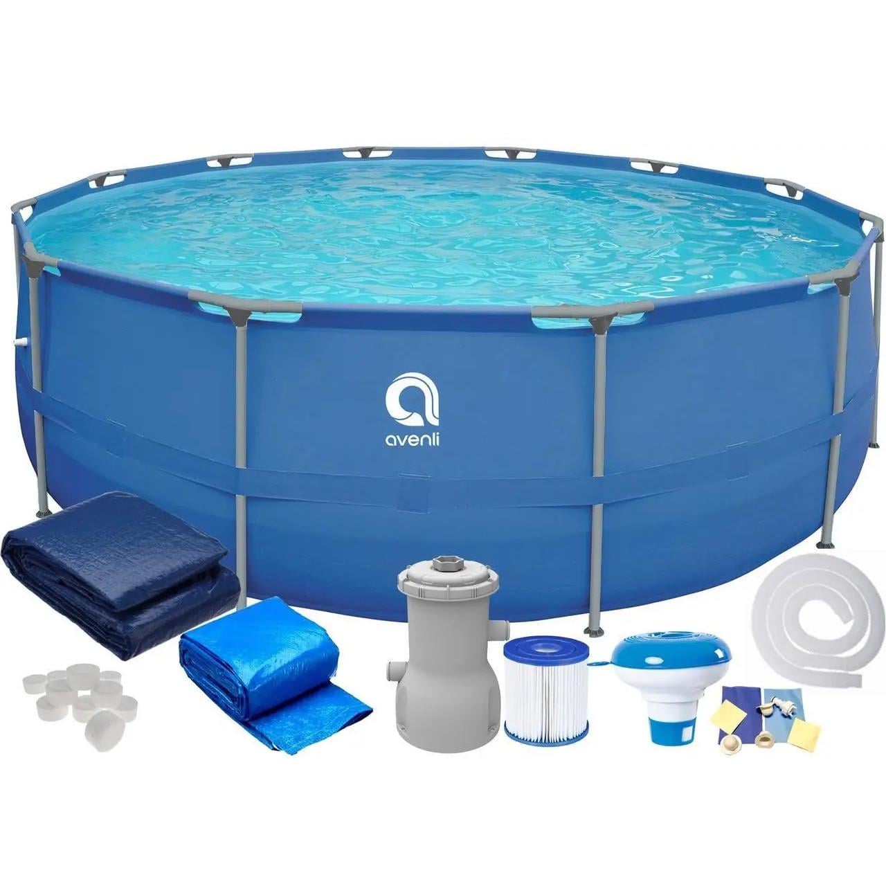 Бассейн каркасный с фильтром Avenli 16в1 366х76 см (BKA366X76)