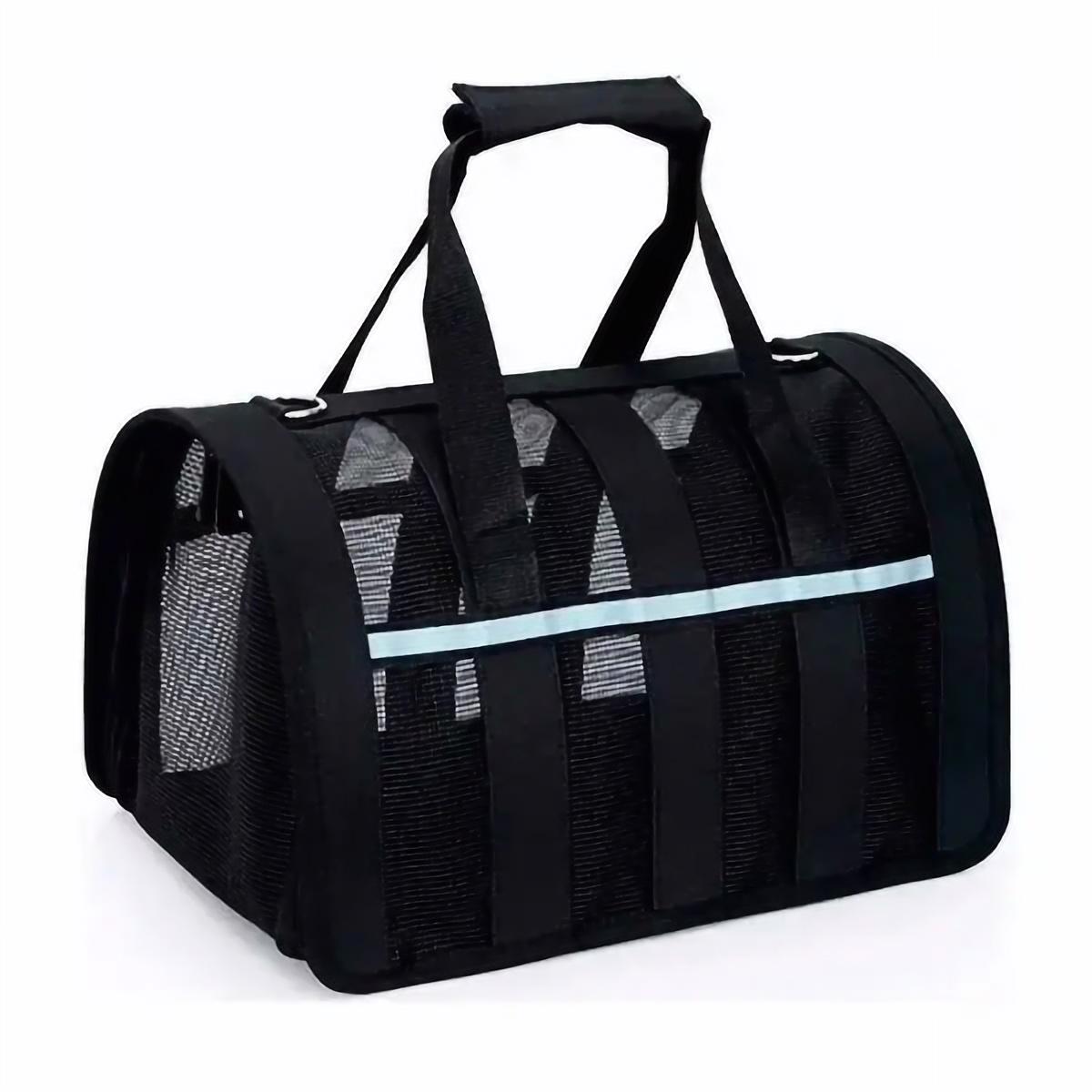 Сумка переноска CosmoPet CP-46 для кошек и собак Черный - фото 1 Сумка переноска CosmoPet CP-46 для кошек и собак Черный - фото 1