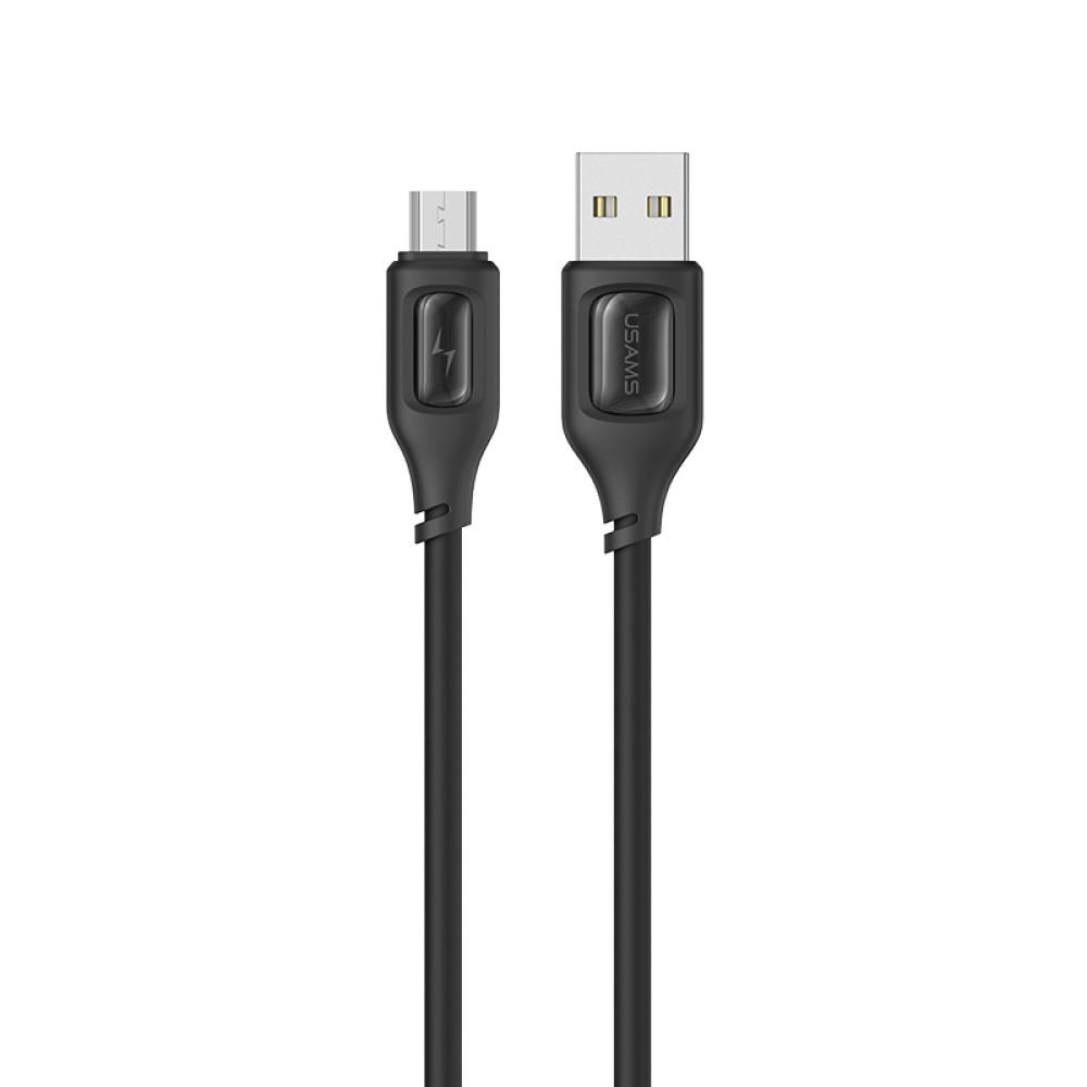 Кабель Usams US-SJ620 Charging&Data OTG Micro Moe Series 1 м Black (SJ620USB01) - фото 1