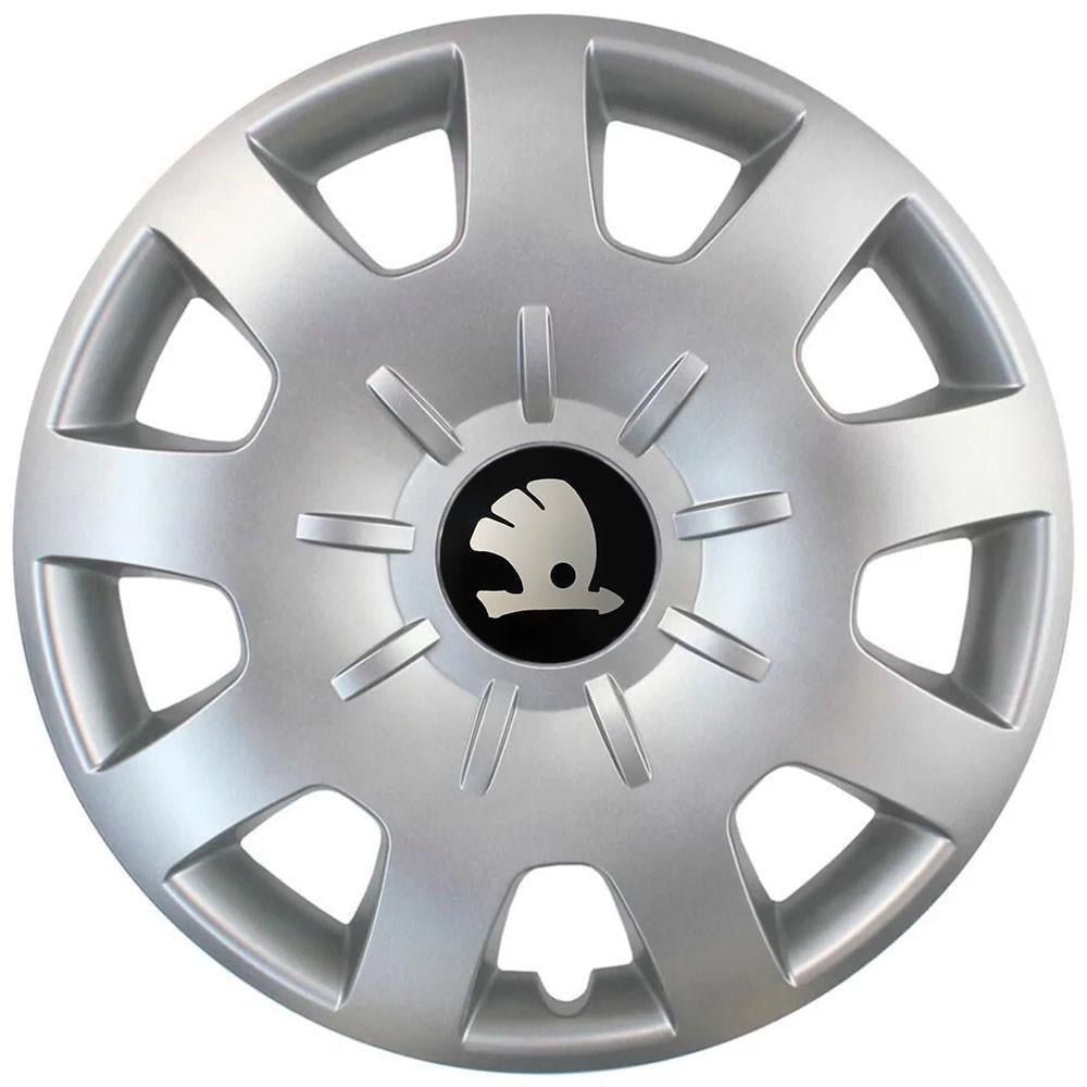 Колпаки автомобильные R15 Skoda 314 SJS 4 шт. Серебристый