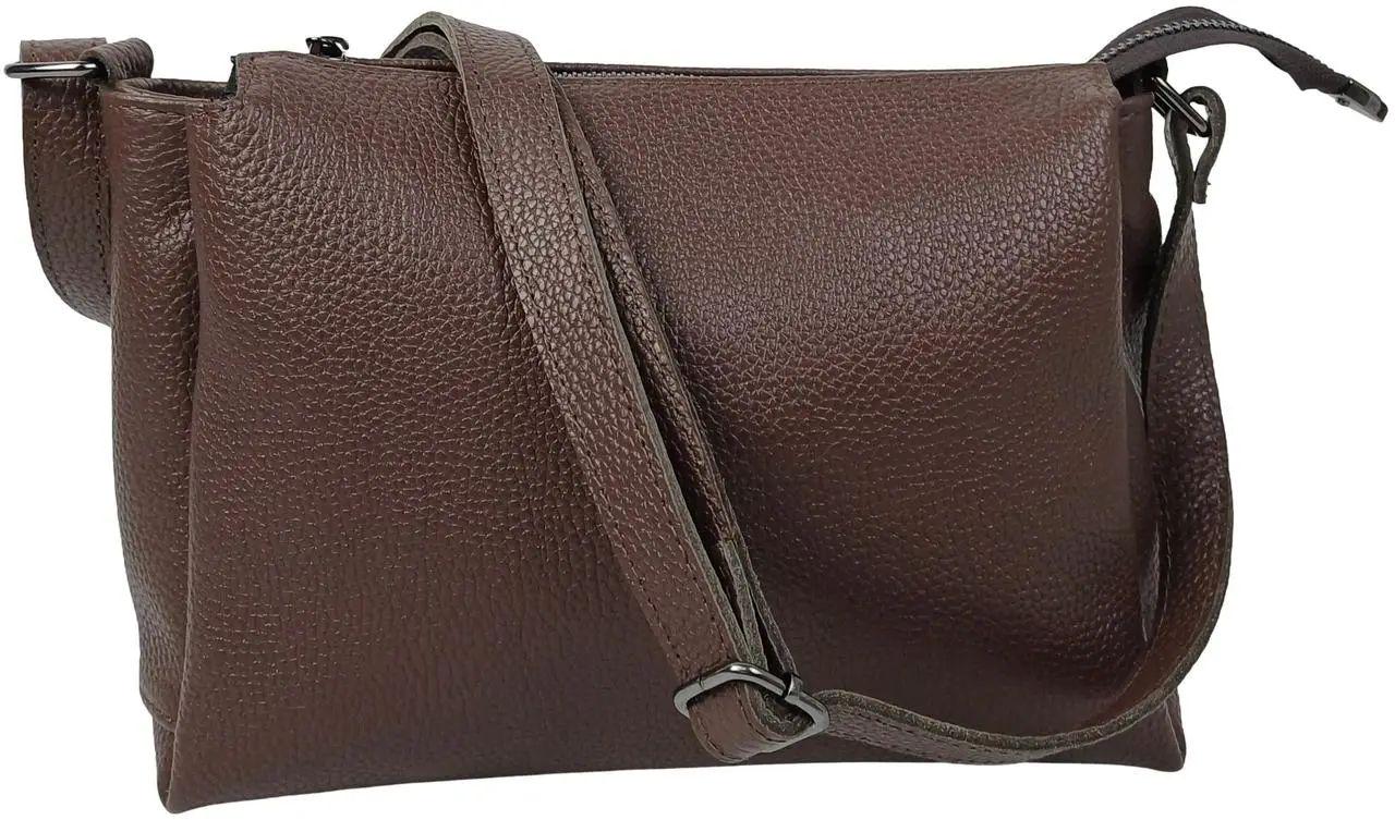 Сумка жіноча Borsacomoda шкіряна Темно-коричневий (813.037) Сумка жіноча Borsacomoda шкіряна Темно-коричневий (813.037)