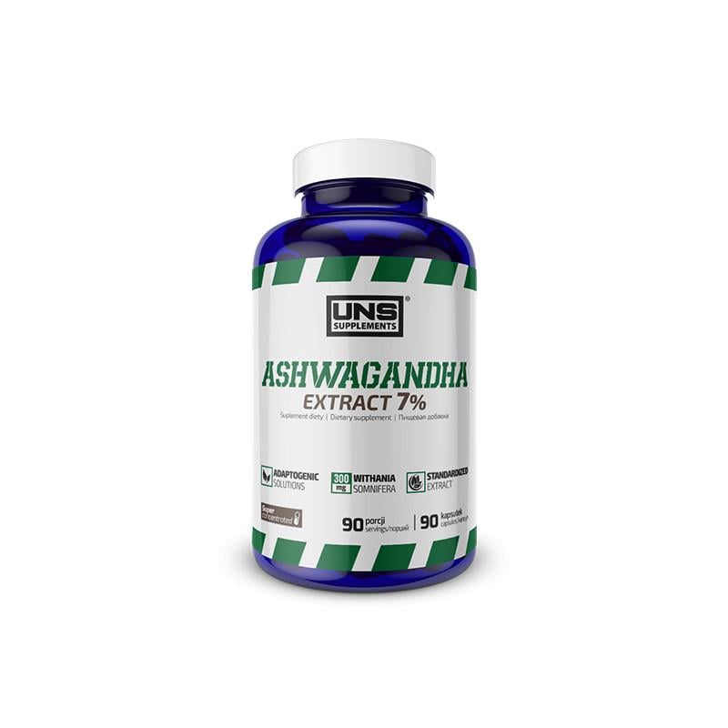 Ашфаганда для спорта UNS Ashwagandha 7% 90 Caps