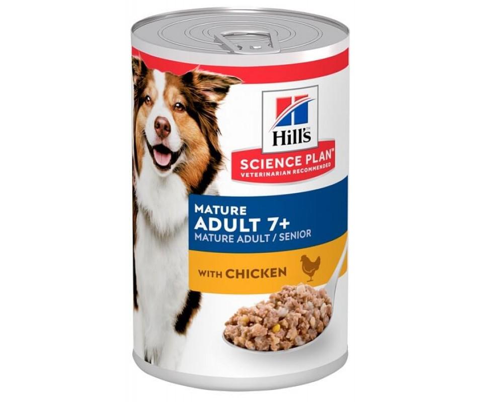 Влажный корм для зрелых собак Hill's SP Mature  7+ с курицей 370 г (052742805504)