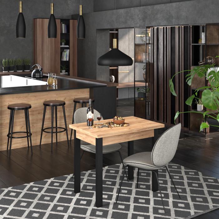 Стіл-трансформер Knap Knap Gustus 120х90х73,5 см Дуб крафт Золотий (24604430) - фото 4