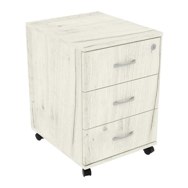 Тумба офисная Континент ТМ-2 40х48х59 см Дуб крафт белый (27689607) - фото 2 Тумба офисная Континент ТМ-2 40х48х59 см Дуб крафт белый (27689607) - фото 2