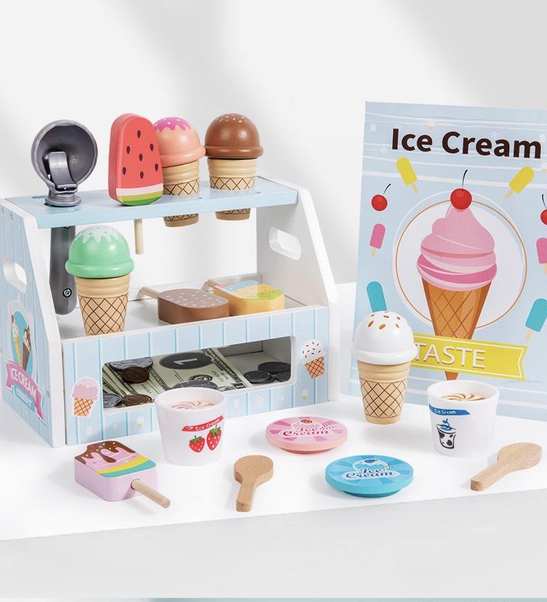 Дитячий ігровий набір Ice Cream Counter Морозиво дерев'яний (131)