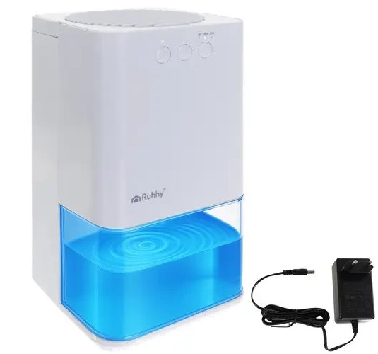 Осушитель воздуха Ruhhy 26495 бак 1,4 л таймер 8/12/16 ч LED-подсветка 36 Вт Белый