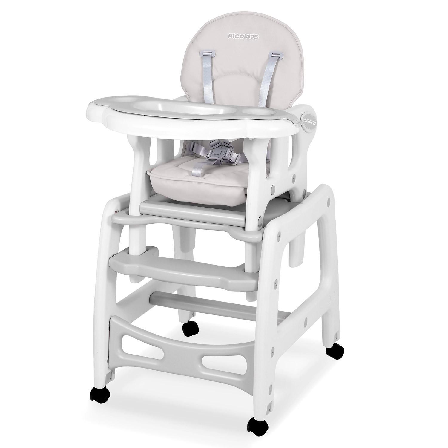 Стульчик для кормления Ricokids Sinco 5в1 57,5х104 см Серо-белый (431692)
