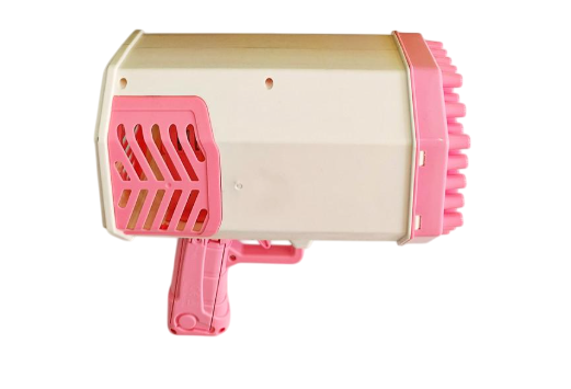 Пистолет мыльных пузырей bazooka 69 отверстий Бело-Розовый