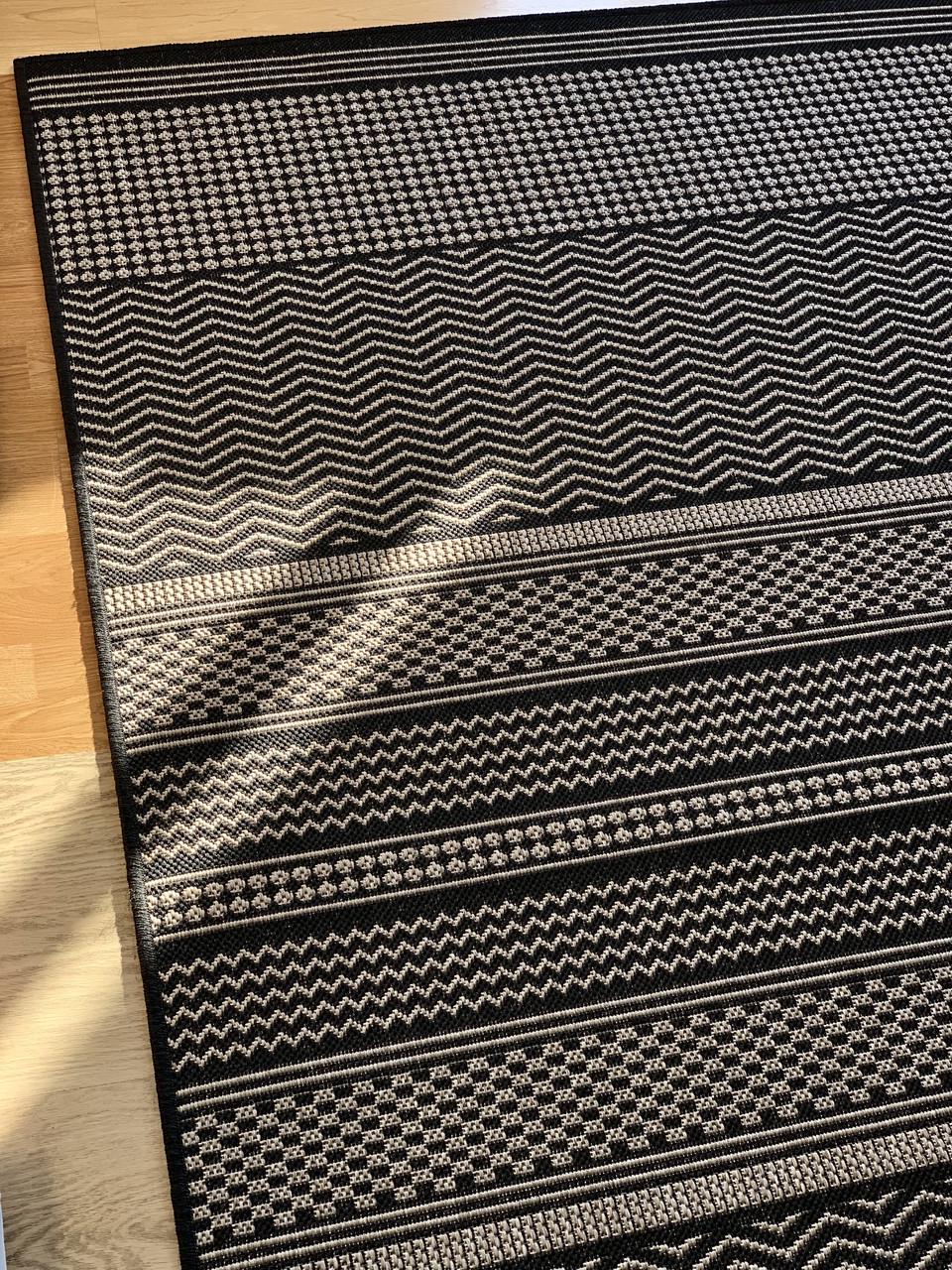 Килим безворсовий абстрактний 80х150 см Сірий (10271-0151) - фото 7 Килим безворсовий абстрактний 80х150 см Сірий (10271-0151) - фото 7