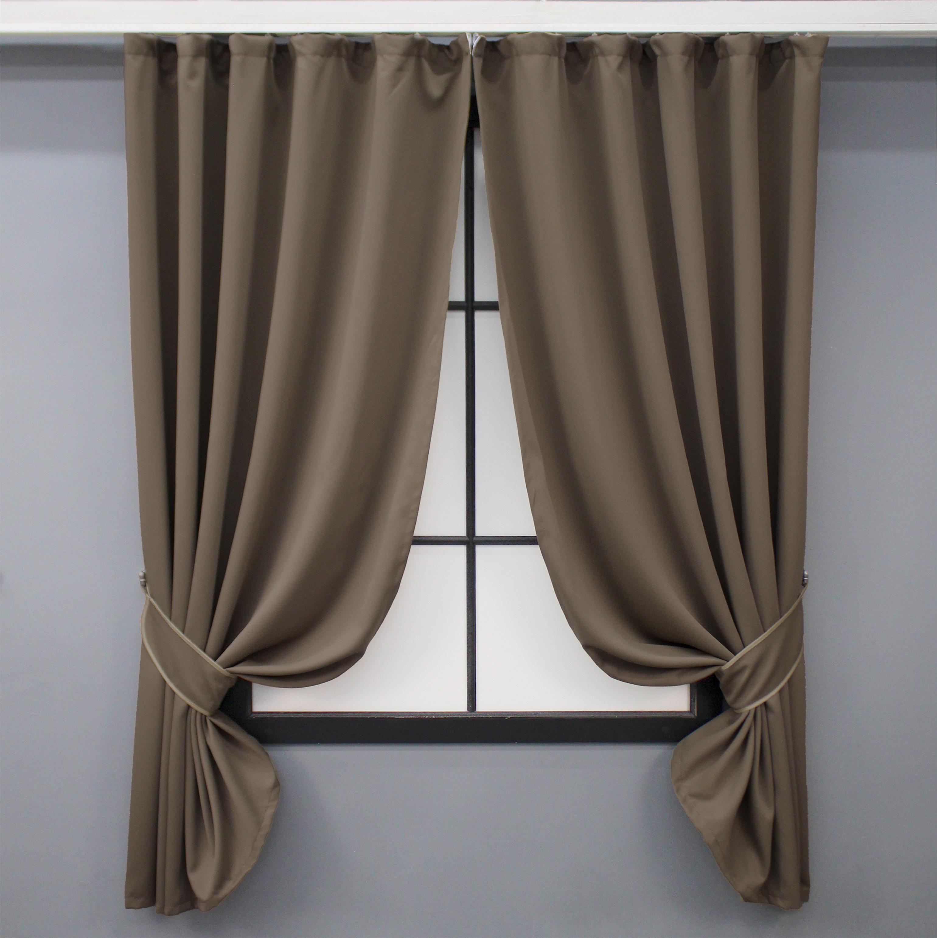 Комплект штор коротких VR-Textil Блекаут Midnight №1673ш 140х170 см 2 шт. Какао (35-0327)