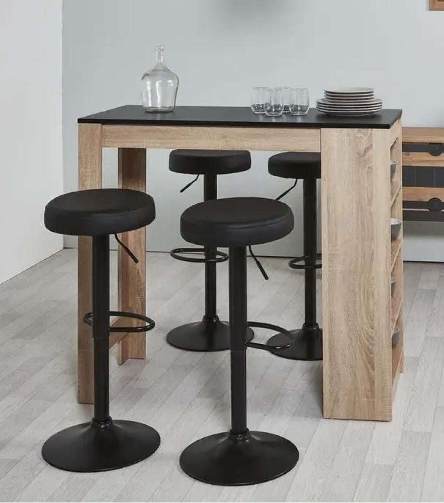 Барний стілець Bonro B-067 із екошкіри з підставкою для ніг Чорний (132-76-47000150) - фото 9 Барний стілець Bonro B-067 із екошкіри з підставкою для ніг Чорний (132-76-47000150) - фото 9