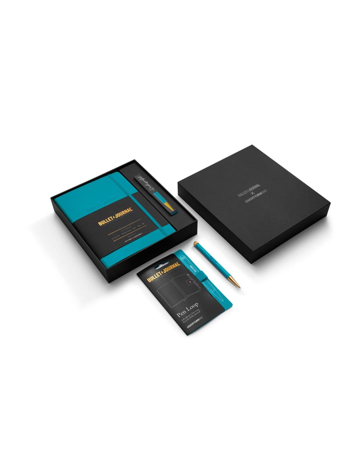 Подарочный набор блокнот и ручка Leuchtturm1917 & Bullet Journal/Turquoise25 (373291)
