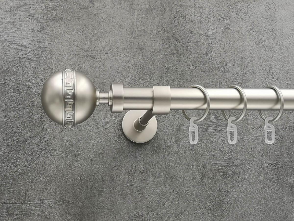 Карниз Quadrum Таврика гладкая штанга одинарный модерн 25 мм 320 см Сатин (272280666)