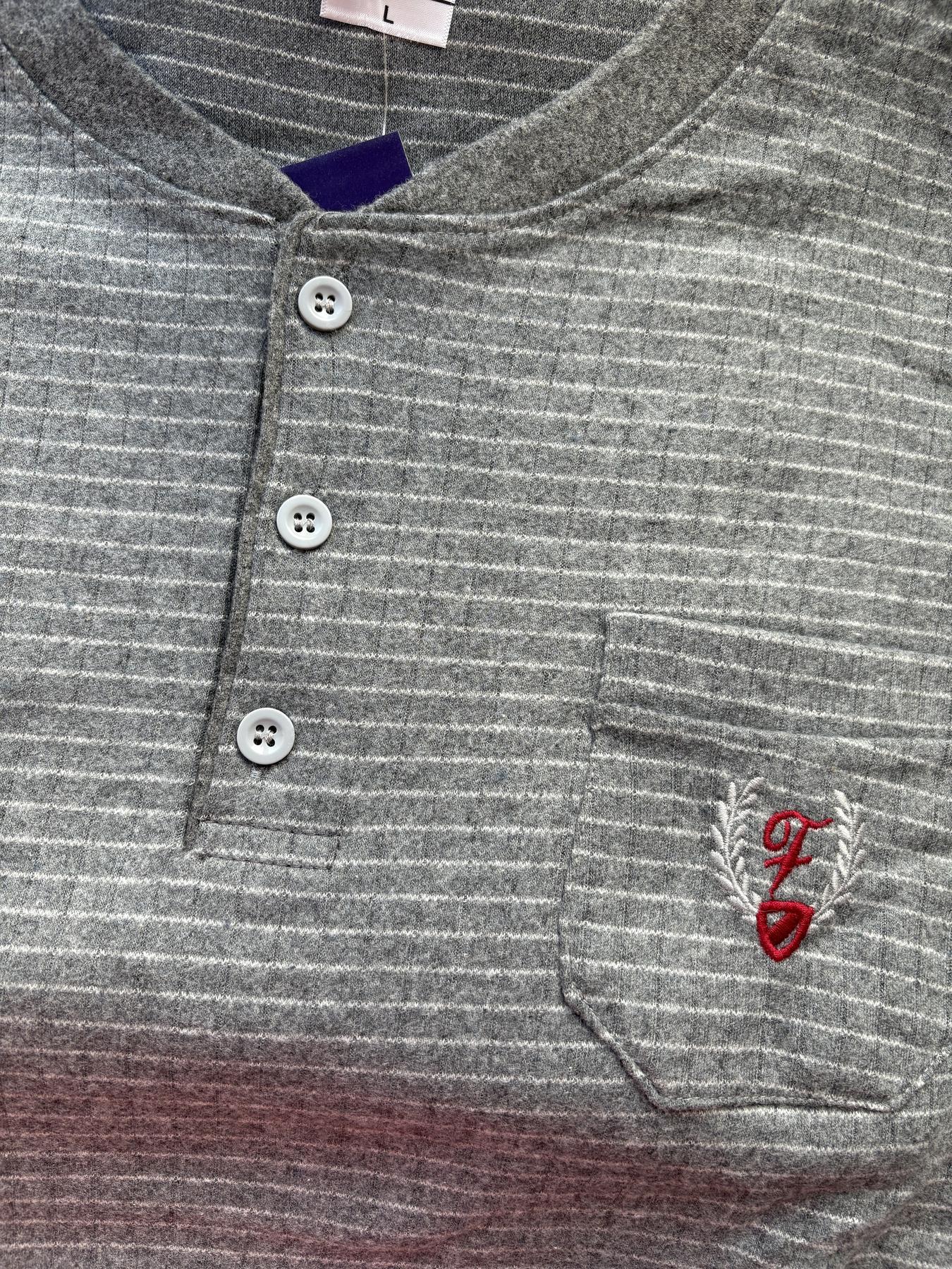 Пижама мужская теплая кашемир M Серый (F5005) - фото 4 Пижама мужская теплая кашемир M Серый (F5005) - фото 4