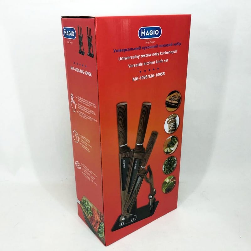 Ножі кухонні Magio MG-1095 поварські 5 пр. (17710771) - фото 13 Ножі кухонні Magio MG-1095 поварські 5 пр. (17710771) - фото 13