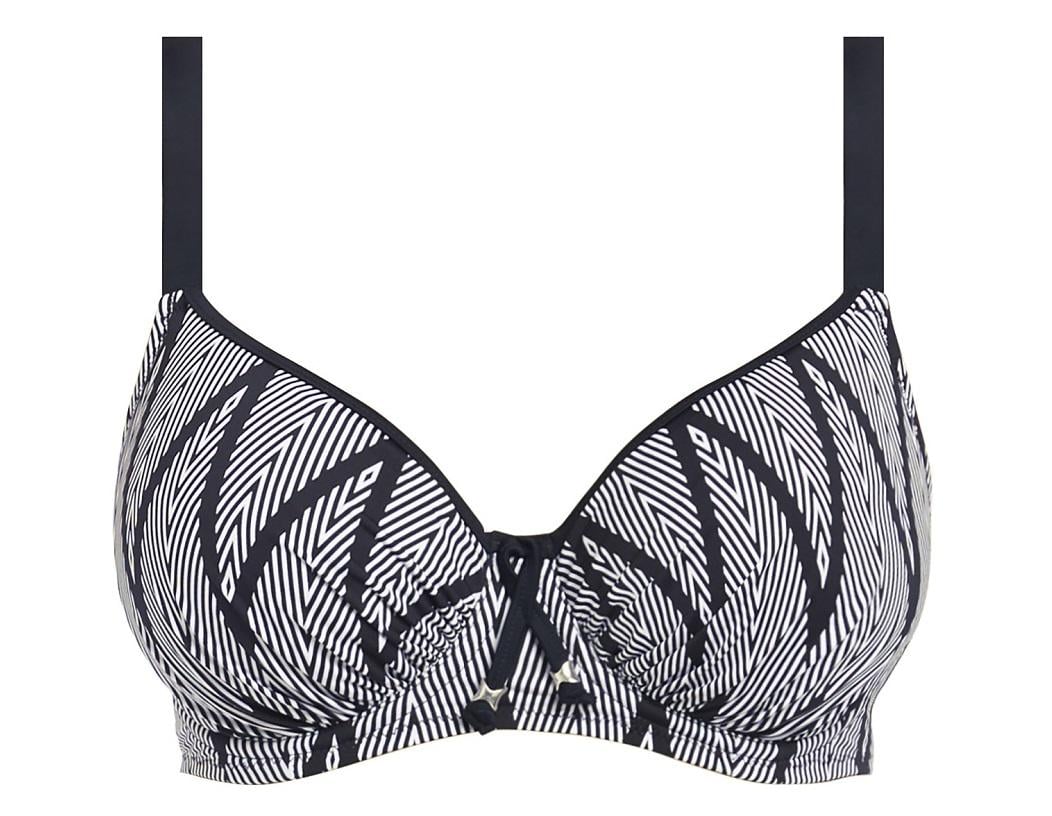 Купальный топ Fantasie Geneva 6590 34F Black&White (889500901785)
