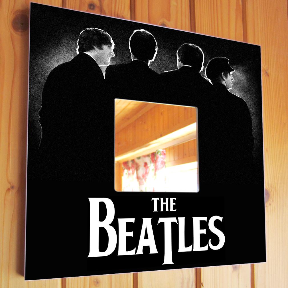 Дзеркало з фото Гурт "The Beatles" 260х260 мм (M00933)