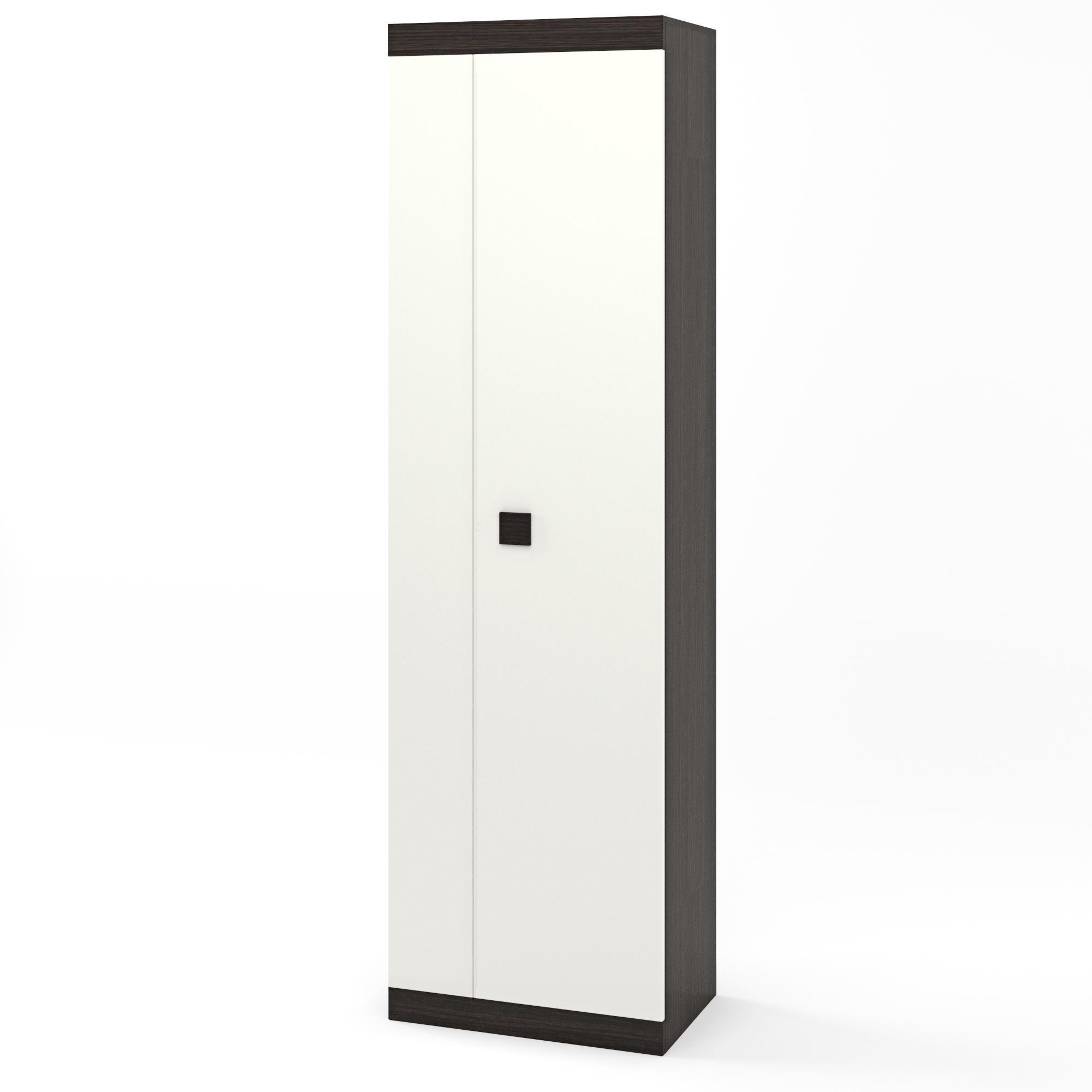 Шкаф распашной Эверест Соната-600 Венге темный/Белый (ES-10216)