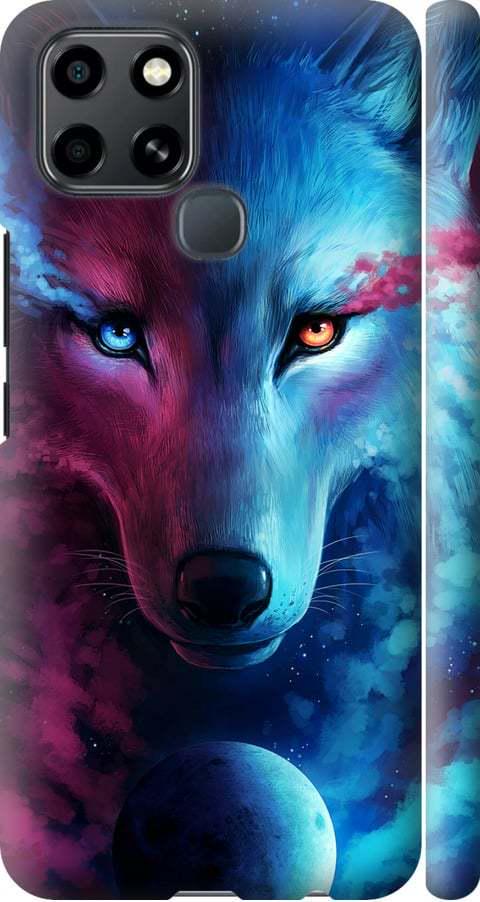 Чехол на Infinix Smart 6 Арт-волк (3999m-2758-42517)