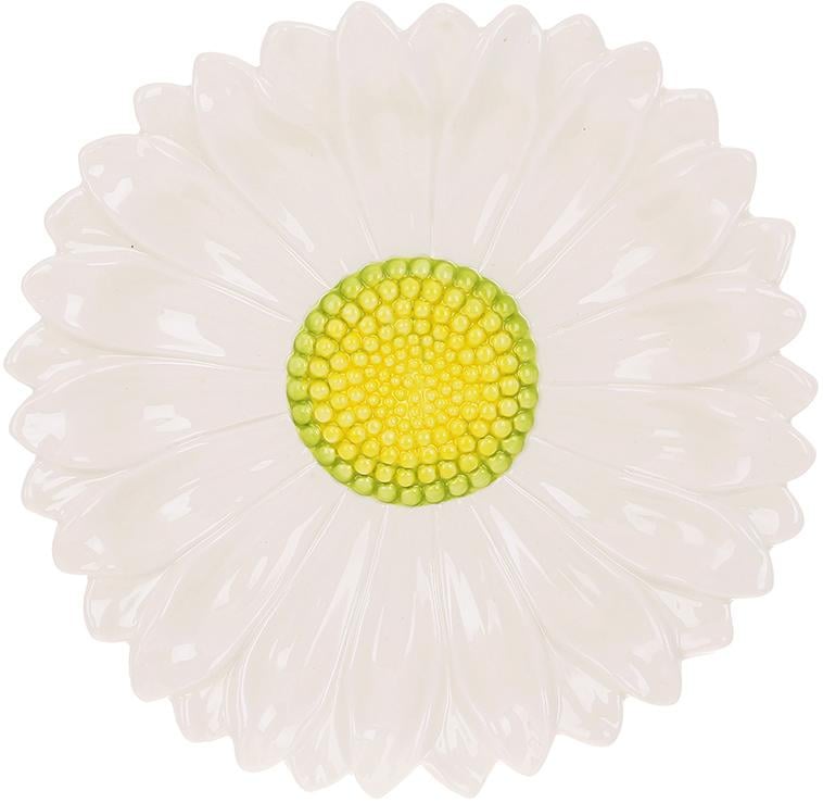 Тарелки керамические Ромашка 2 шт. 26 см - фото 1 Тарелки керамические Ромашка 2 шт. 26 см - фото 1