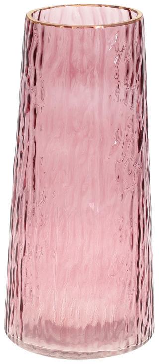 Ваза декоративная Ancient Glass Шанхай 24х11 см стекло Светло-фиолетовый (BD-591-301)