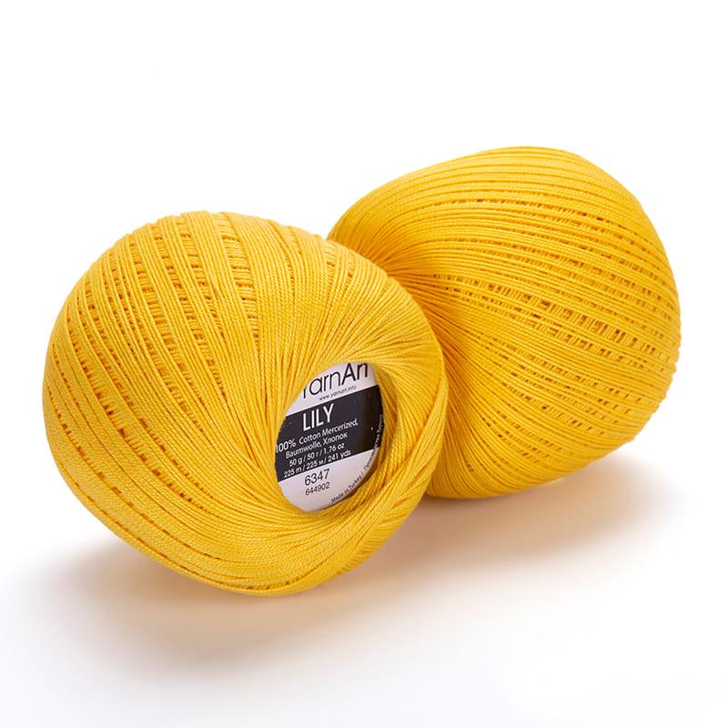 Пряжа YarnArt Lily 6347 Желтый