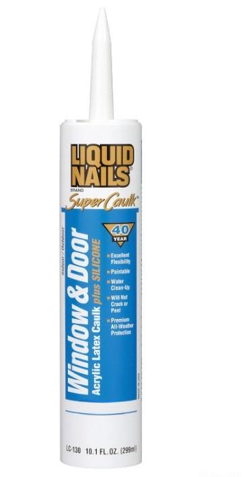 Комплект герметиків LIQUID NAILS Window&Door Caulk акрилово-латексний та силікон 12 шт. по 299 мл