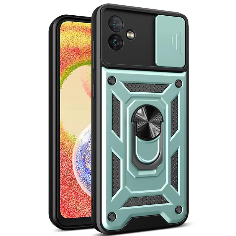 Противоударный ударопрочный чехол Camshield Serge Ring для Samsung Galaxy A05 Зеленый