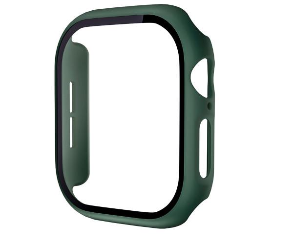 Чохол із захисним склом Protective Cover with Glass для Apple Watch Series 10 42 мм Темно-зелений