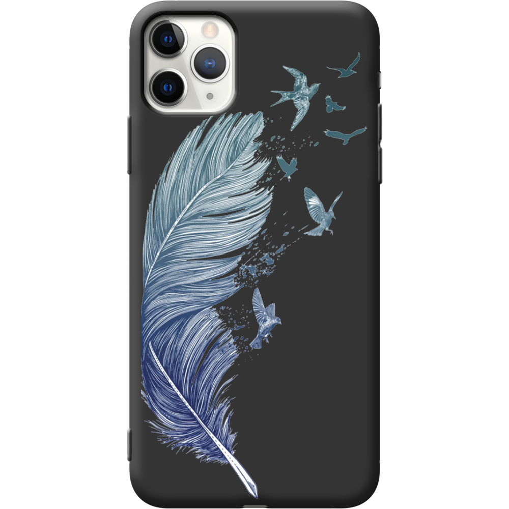 Чехол Boxface iPhone 11 Pro Max Feather Черный силикон (38194-cc38-38278)