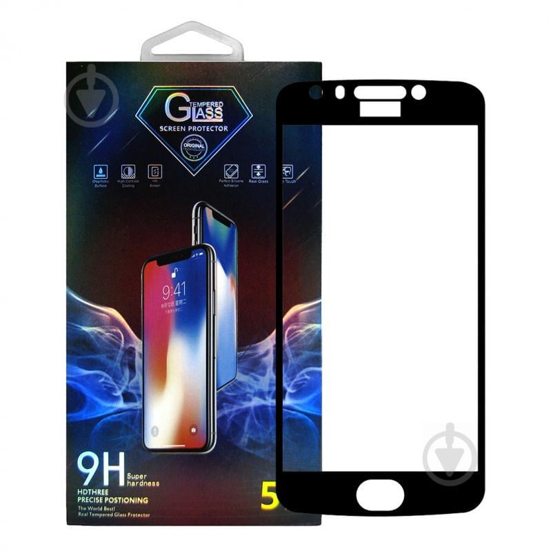 Защитное стекло Premium Glass 5D Side Glue для Motorola Moto E4 Black (arbc6140)