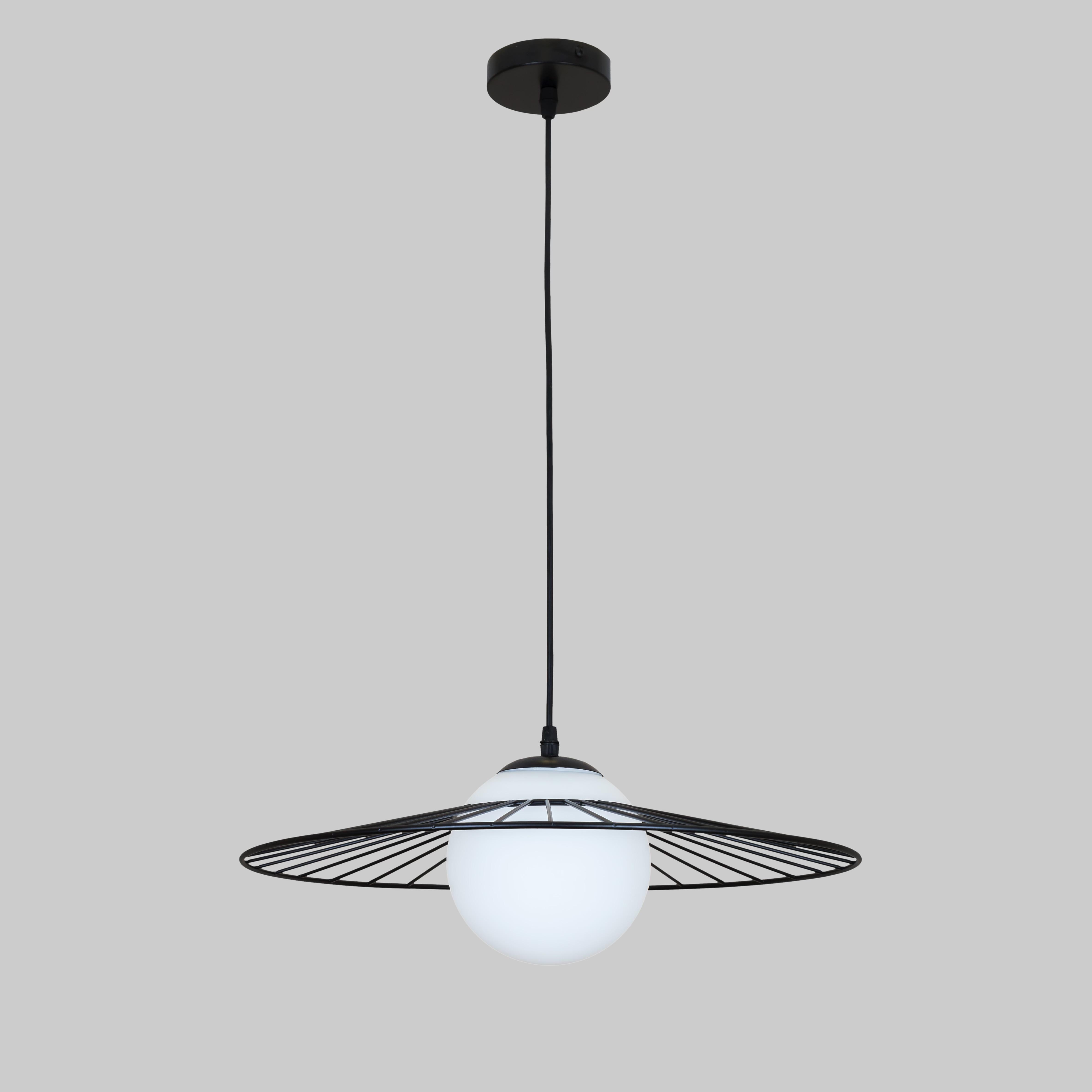 Подвес дизайнерский 15 см Черный (52-9805-1 BK+WH)