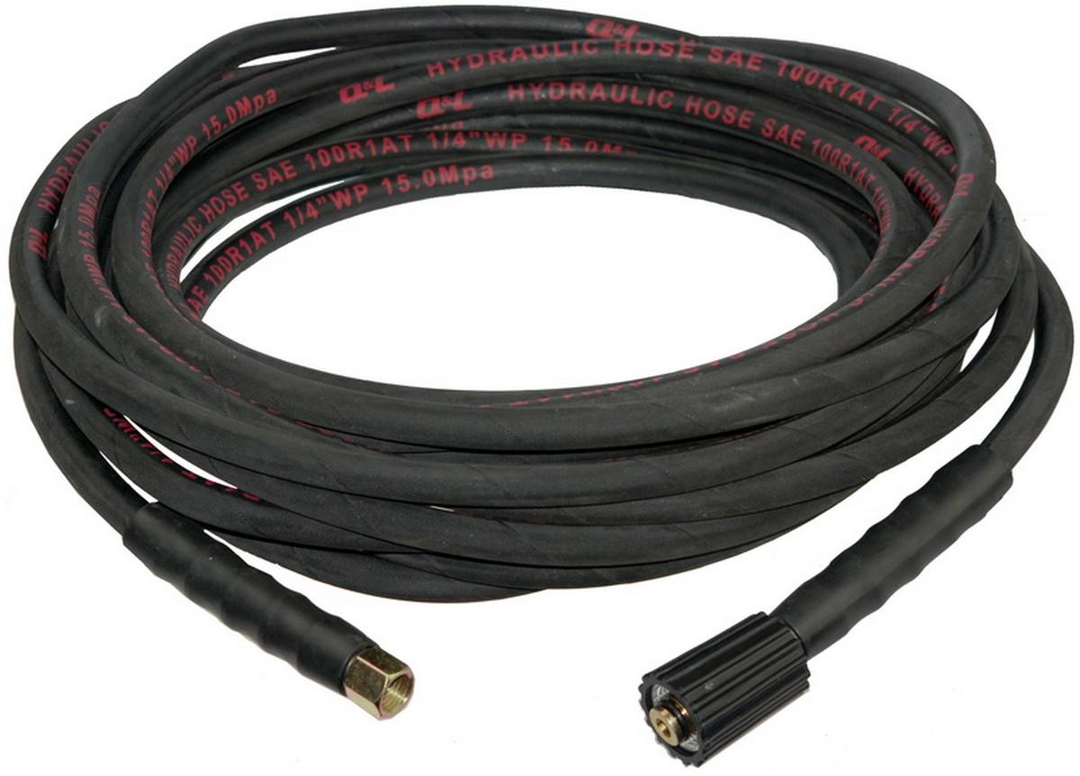 Шланг высокого давления автомойки 12м Черный d14 резьба М22/М22 30MPa/300 bar