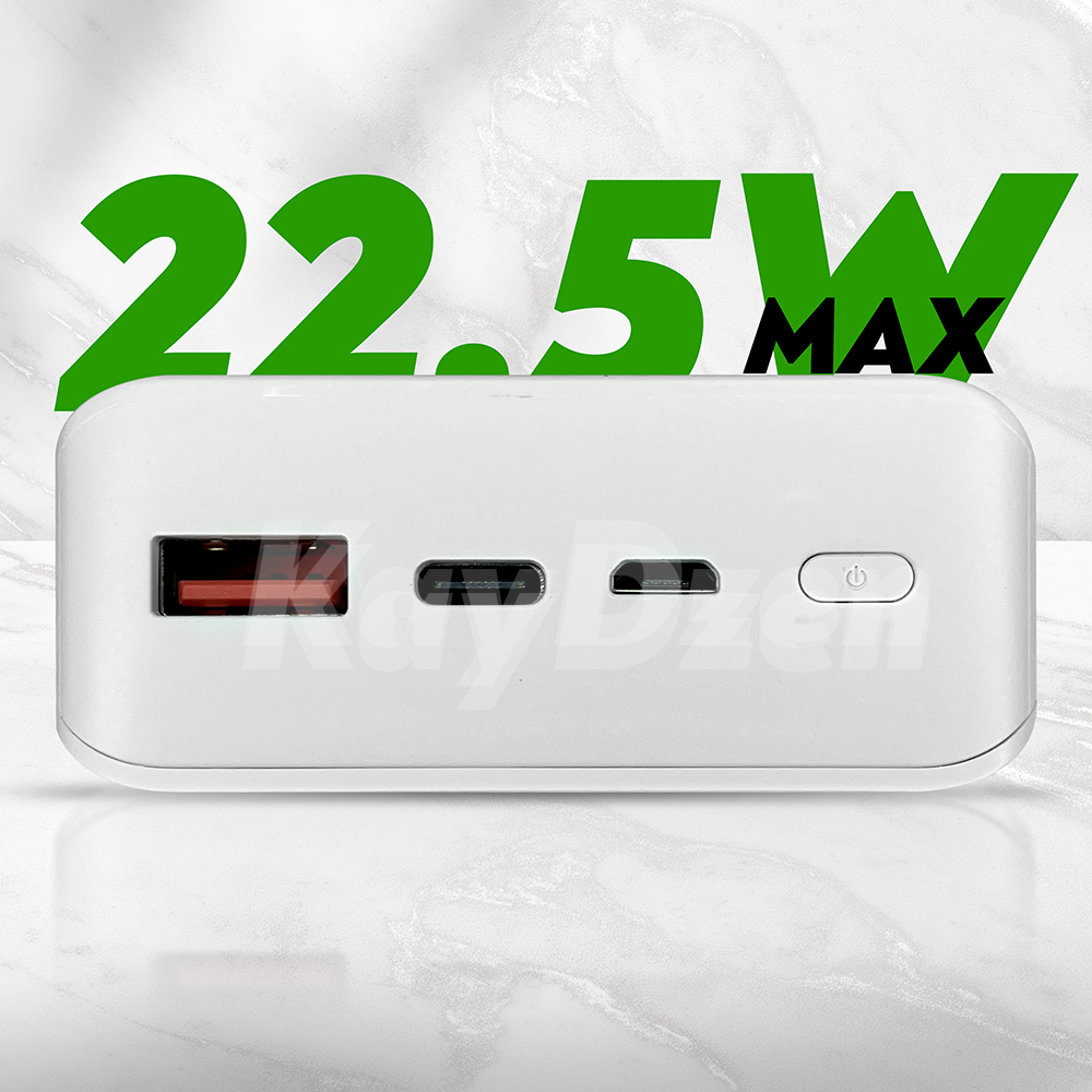 Аккумулятор наружный с быстрой зарядкой Bestek BK77489 20000 mAh QC 3.0 PD 22,5 W Белый (bd2d9a79) - фото 5