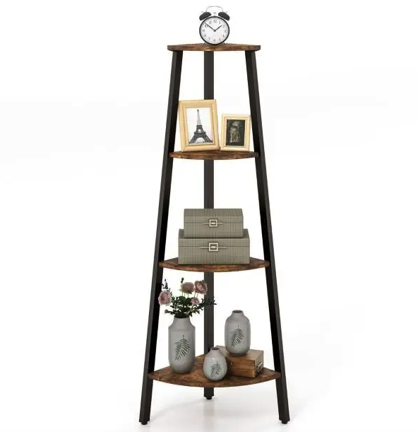 Этажерка Costway Leo угловая Loft (4866) Этажерка Costway Leo угловая Loft (4866)