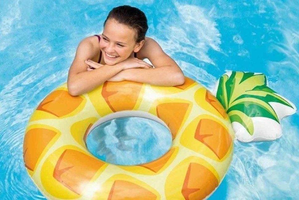 Надувний круг Intex 56266 "Ананас" 117 см (SUN4536) - фото 3 Надувний круг Intex 56266 "Ананас" 117 см (SUN4536) - фото 3