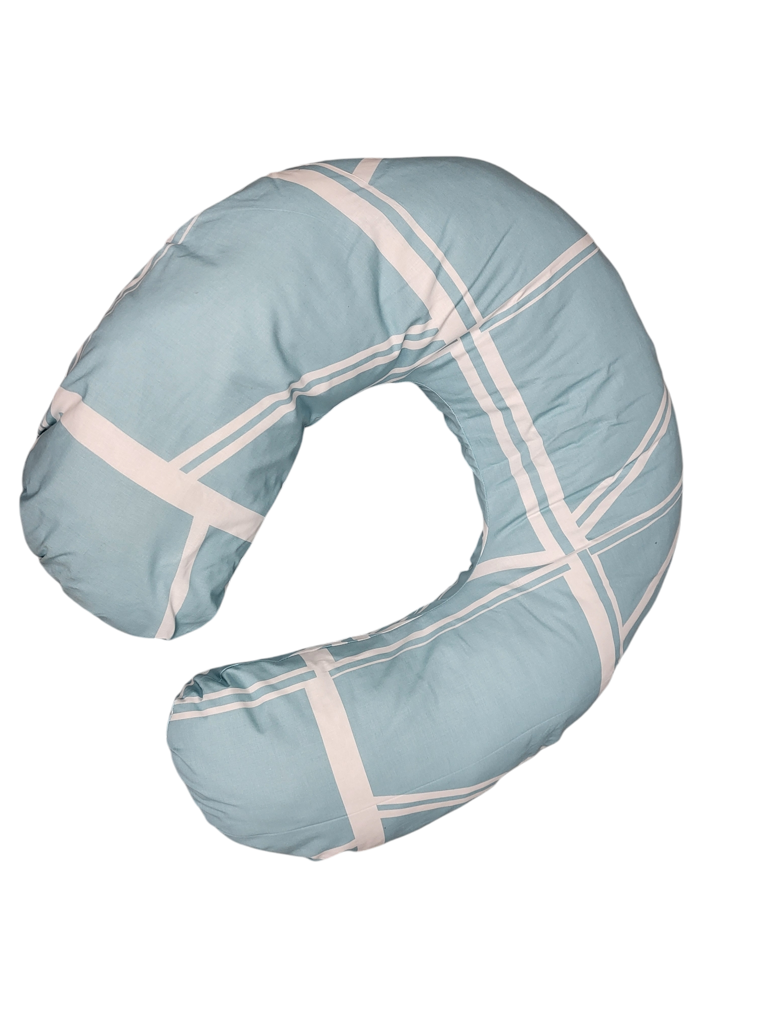 Подушка для беременных Рогалик 60х70 см Голубой (1352785398) - фото 2 Подушка для беременных Рогалик 60х70 см Голубой (1352785398) - фото 2