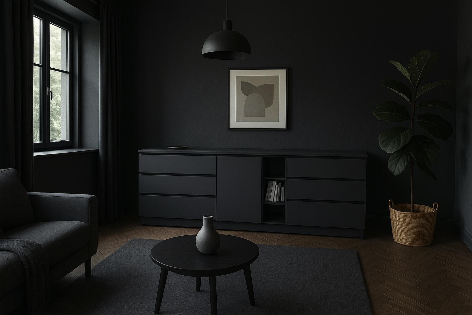 Комод MEBEX на 6 шухляд з центральною нішею 200х40х77 см Сірий Темний (VERTO3B2000DG) - фото 4 Комод MEBEX на 6 шухляд з центральною нішею 200х40х77 см Сірий Темний (VERTO3B2000DG) - фото 4