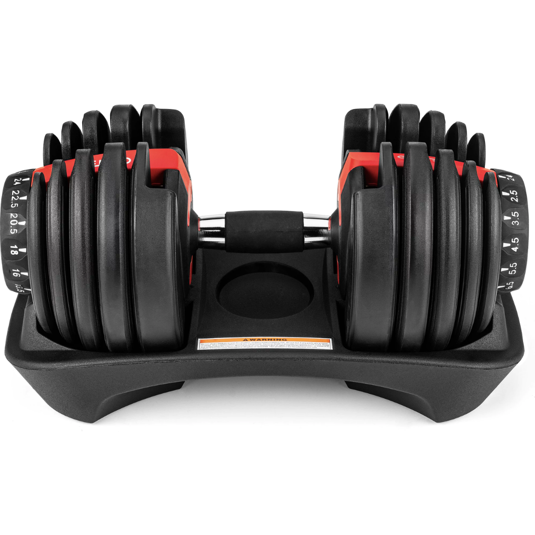 Гантель розбірна регульована Gymtek 2,5-24 кг Червоний - фото 2 Гантель розбірна регульована Gymtek 2,5-24 кг Червоний - фото 2