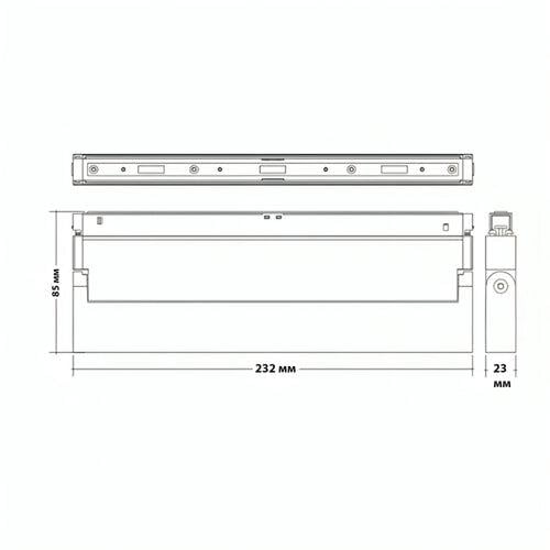 Прожектор на шину магнитный LIGHT SET LED MT-LS 3193 10W 4000K Белый (66261) - фото 4