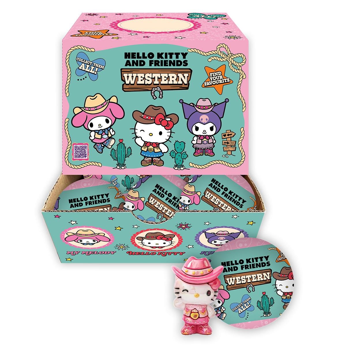 Набор детских игровых фигурок-сюрпризов Hello Kitty Звезды Вестерна 18 шт. Cool Things (HK057-CDU)