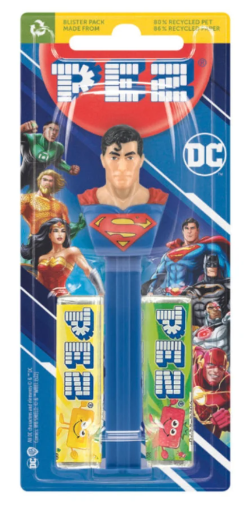 Диспенсер с конфетами Pez DC Super Heroes Collection Супермен 17 г (2584558702)