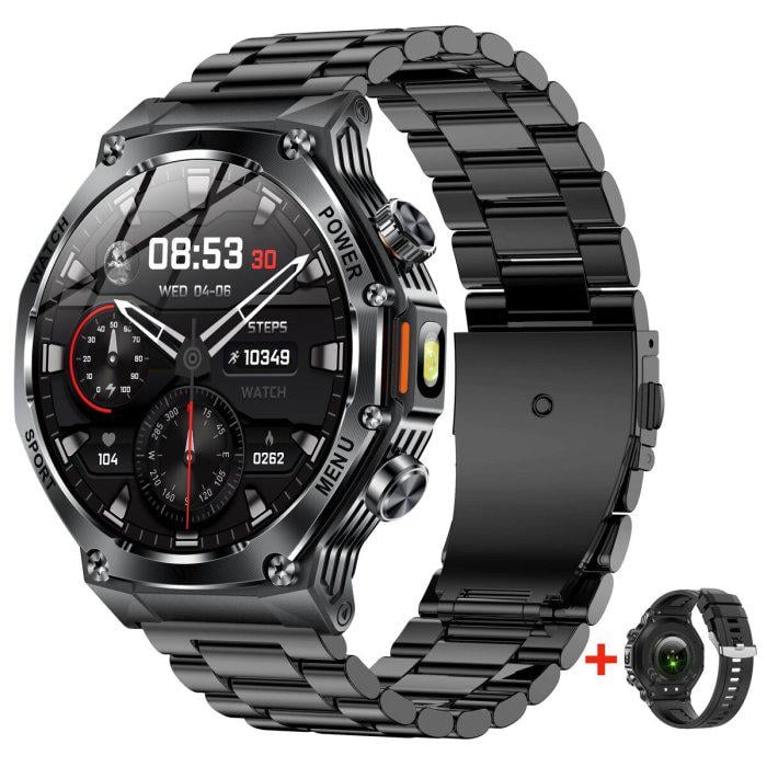 Смарт-годинник UWatch Smart Surf X Pro Steel Black з ремінцями 2 шт. (2024) - фото 2 Смарт-годинник UWatch Smart Surf X Pro Steel Black з ремінцями 2 шт. (2024) - фото 2